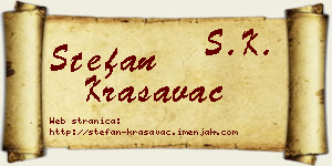 Stefan Krasavac vizit kartica